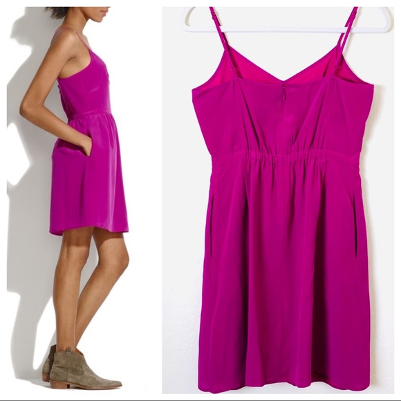 Like New - MADEWELL SILK Cami DRESS Size 2 - Picture 4 of 8